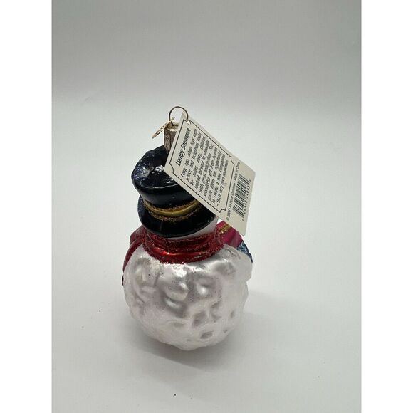 Old World Christmas Glass Ornament Lumpy Snowman NWT - Picture 5 of 7